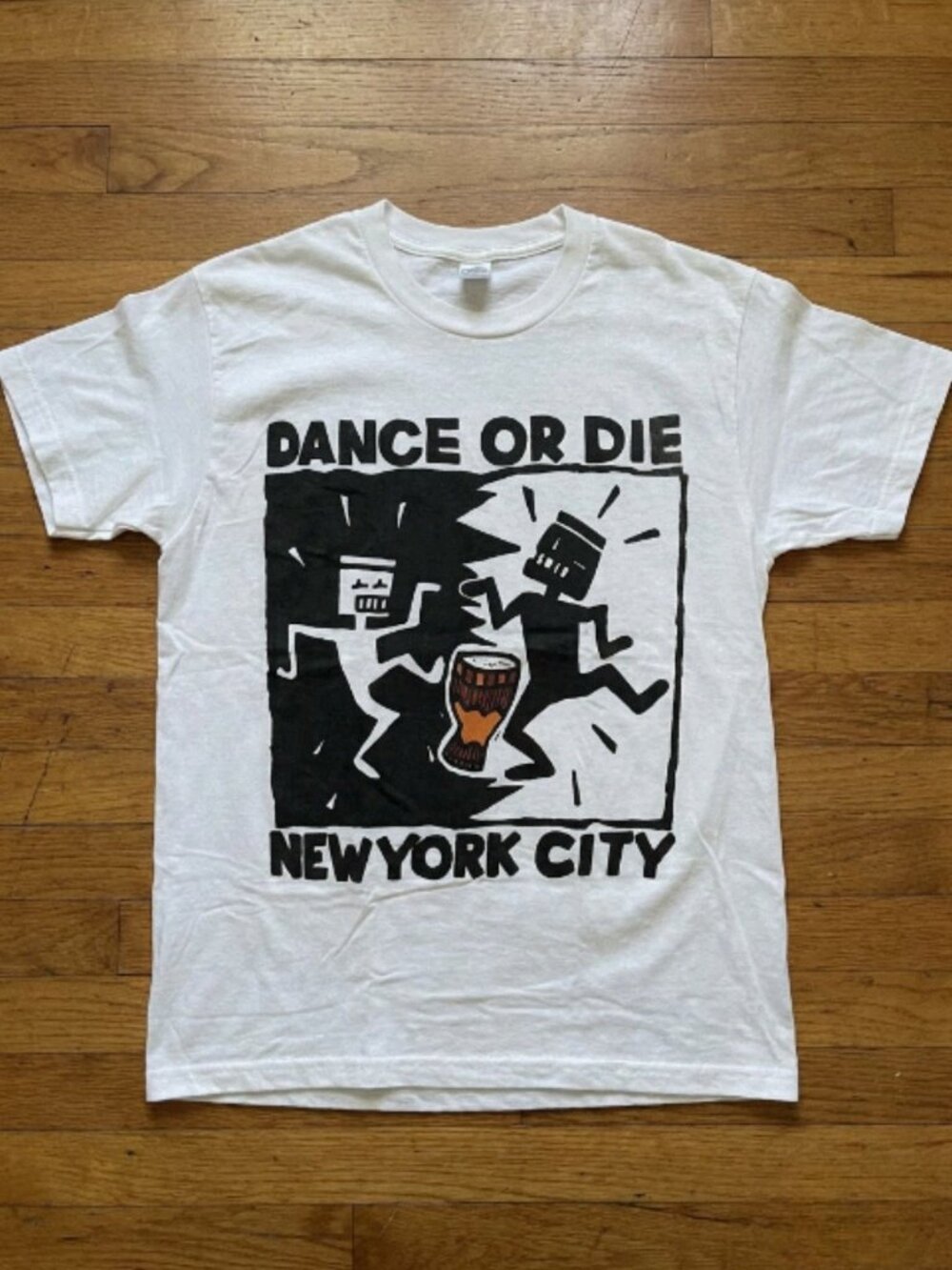 Vintage Keith Haring Dance Or Die T-Shirt New York City Reprint